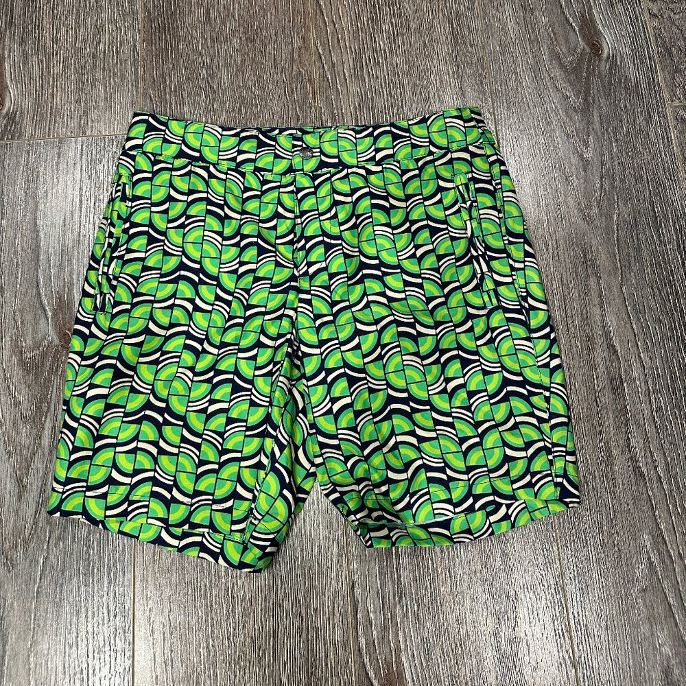 Mr Turk Men’s Swim Shorts – Size 28 (Retro Geometric Print)
